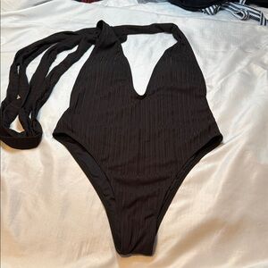 H&M Black Halter Swimsuit